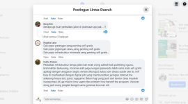 Tangkapan layar sebagian warganet yang merespon program WiFi gratis untuk warga Jombang.