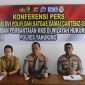 Konferensi pers hasil identifikasi tiga jenazah korban kekejaman KKB di wilayah Kabupaten Yahukimo, Papua Pegunungan.