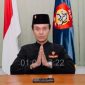 tangkapan layar KRAT Drs Bambang Sunarja MA  memberi imbauan dalam video streaming.
