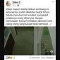 Tangkapan layar akun facebook Sisca S yang memposting vdeo bermesraan yang disebut terjadi di kantor Disdikbud Jombang.