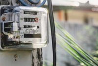 Ilustrasi meteran listrik.