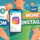 Ilustrasi cara mendapatkan uang dari Instagram. (Foto dibuat dengan AI)