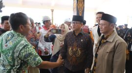 Kunjungan Menteri Desa, Pembangunan Daerah Tertinggal, dan Transmigrasi (PDTT) RI, Yandri Susanto ke Pendopo Kabupaten Jombang, Jumat (27/6/2025). (Foto: dok)