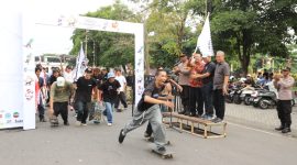 Gelaran Jombang Go Skateboarding Day 2025 di depan Pendopo Jombang. (Foto: dok)
