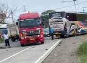 Kecelakaan di Bypass Mojokerto: Pemotor Meninggal Tertabrak Bus Sugeng Rahayu