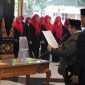 Prosei pelantikan 97 kepala sekolah di Jombang, dilaksanakan di pendopo kabupaten Jombang, Jumat (20/6/2025).