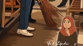 Ilustrasi sepatu putih kinclong sang Patih. 