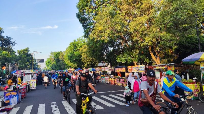 Susana jalan Jombang saat Car Free Day (CFD). (Foto: dok)