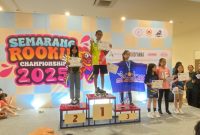 Iftitah Azzahra Masaid Juara 1 Speed Slalom U12 Kejuaraan Nasional Sepatu Roda Semarang Rookie Championship (SRC) 2025. (Foto Dita Lasmaretha)