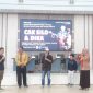 Nano, Bayu Anggara, Cak Silo dan Dika jadi Guru Tamu di acara Jurusan Bisnis Digital SMK Negeri 1 Jombang. (Foto Apriani Alva)