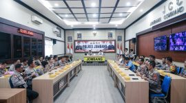 Rakor Polres Jombang membahas ketahanan pangan.