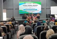 Suasana kegiatan Serah Terima 91 Kepala Sekolah TK Negeri, SDN dan SMPN Kabupaten Jombang.