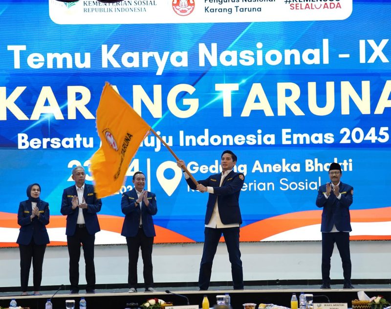 Budisatrio Djiwandono, Anggota DPR RI dari Partai Gerindra terpilih sebagai Ketua Karang Taruna Nasional.