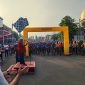 Bupati Jombang Warsubi membuka acara Gowes HUT ke-80 RI berhadiah umrah.