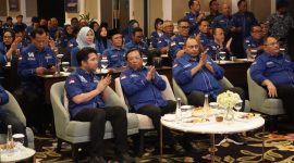 Emil Elestianto Dardak hadiri Rakerda Demokrat Jatim.