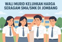Ilustrasi Seragam SMA - SMK di Jombang. (Foto dibuat dengan AI)