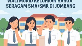 Ilustrasi Seragam SMA - SMK di Jombang. (Foto dibuat dengan AI)