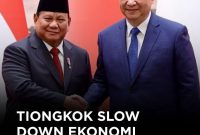 Ilustrasi ekonomi Tiongkok melambat membayangi krisis global Indonesia.