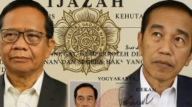 Ilustrasi isu Ijazah Jokowi jadi sorotan Mahfud MD. (Foto dibuat dengan AI)