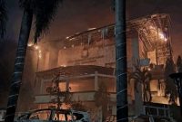 Kantor DPRD Makassar dibakar massa.