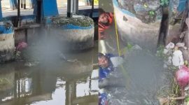 Penemuan mayat di Kanal Brantas Prambon Sidoarjo.