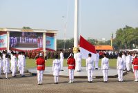 Upacara HUT ke-80 RI di Jombang.