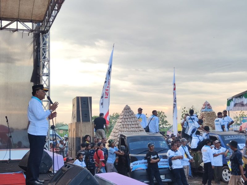 Acara Grebeg Tahu di Sumbermulyo Jombang, peringati Maulid Nabi dan HUT ke-61 Jamiyah Mahabbaturrosul.