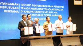 Penandatanganan Surat Keputusan Bersama (SKB) oleh Menteri Dalam Negeri.