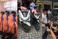 Satuan Reserse Kriminal (Satreskrim) Polres Jombang ungkap jaringan pencurian kendaraan bermotor (curanmor) selama dua bulan terakhir.