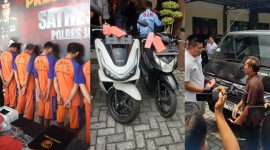 Satuan Reserse Kriminal (Satreskrim) Polres Jombang ungkap jaringan pencurian kendaraan bermotor (curanmor) selama dua bulan terakhir.