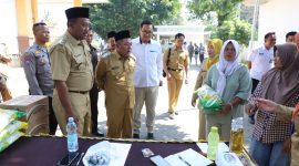 Wakil Bupati Jombang Salmanudin pantau langsung Gerakan Pangan Murah (GPM).