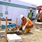 Pelatakan batu pertama pembangunan IPAL Komunal di kecamatan Jogoroto, Kabupaten Jombang, Selasa (16/9/2025).