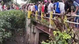Situasi di sekitar TKP sungai Desa Bawangan, Kecamatan Ploso, Kabupaten Jombang. 