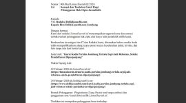 Surat somasi yang dilayangkan LintasDaerah.id ke DelikKasus86.com atas dugaan plagiarisme utuh. 