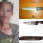 Pelaku dan barang bukti saat diamankan polisi.