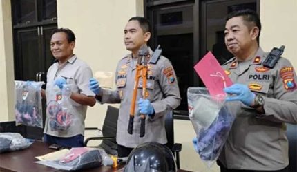 rilis kasus penyiraman cairan kimia di pacitan lintas daerah
