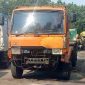 Truk Mitsubishi Fuso yang diduga terlibat tabrak lari maut di simpang empat Jalan Mastrip, Peterongan, Jombang, diamankan di Satlantas Polres Jombang usai dibawa dari Bandung Barat.