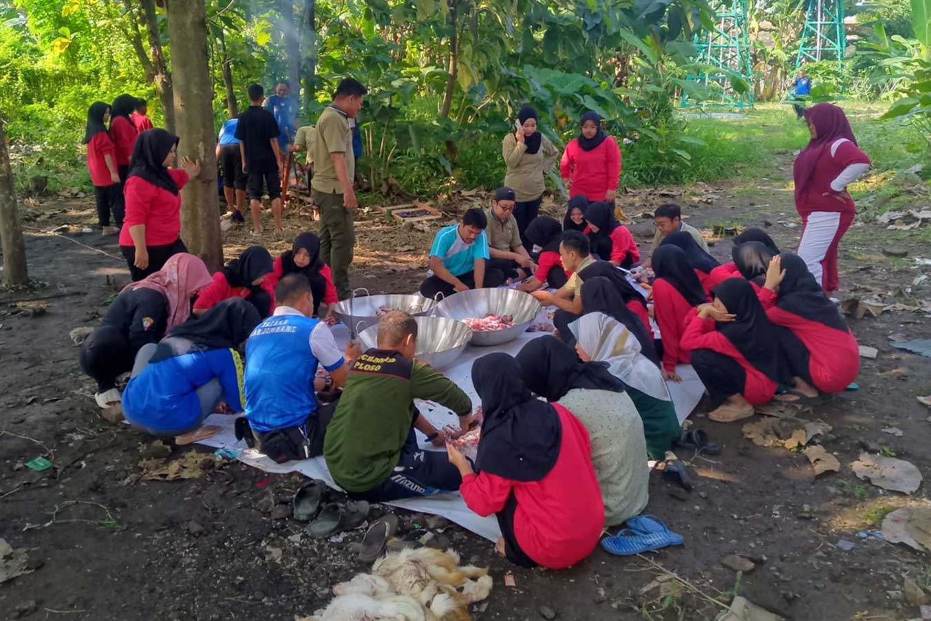 Dinsos Jombang Gandeng Tagana Salurkan Bansos Idul Adha dan Gelar Pelatihan Dapur Umum di Sekolah Rakyat 1 dinsos jombang kurban